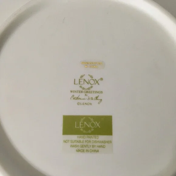 Lenox Winter Greetings Catherine McClung Chickadee Figurine Plate 8.5" - Picture 3 of 7